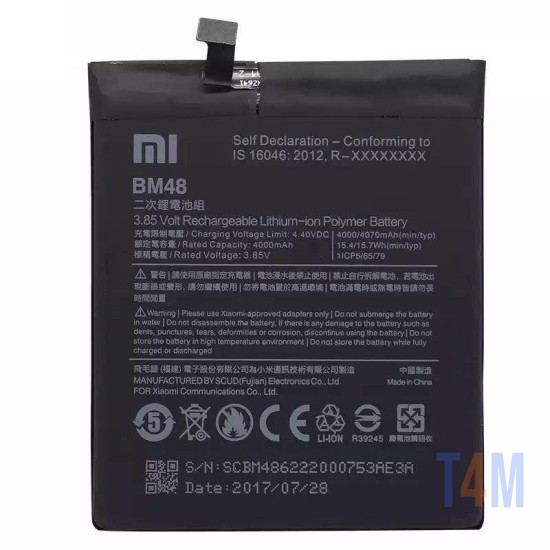 BATERIA XIAOMI NOTE 2 BM48